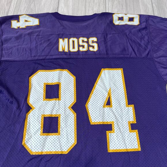 Starter NFL Minnesota Vikings Randy Moss #84 Men's LG 48 Football Jersey - Picture 8 of 9